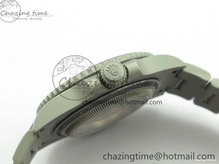 0522 Submariner 116610 Andrea Pirlo Sandblasted ROF Best Edition Carbon Bezel on Skeleton DIal SA TimelessDesign 2789